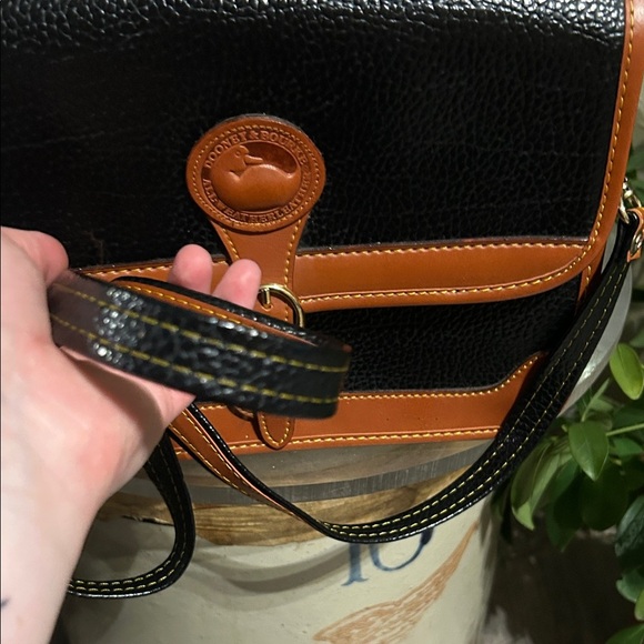 Dooney & Bourke Black and Brown Crossbody Bag - Picture 10 of 12